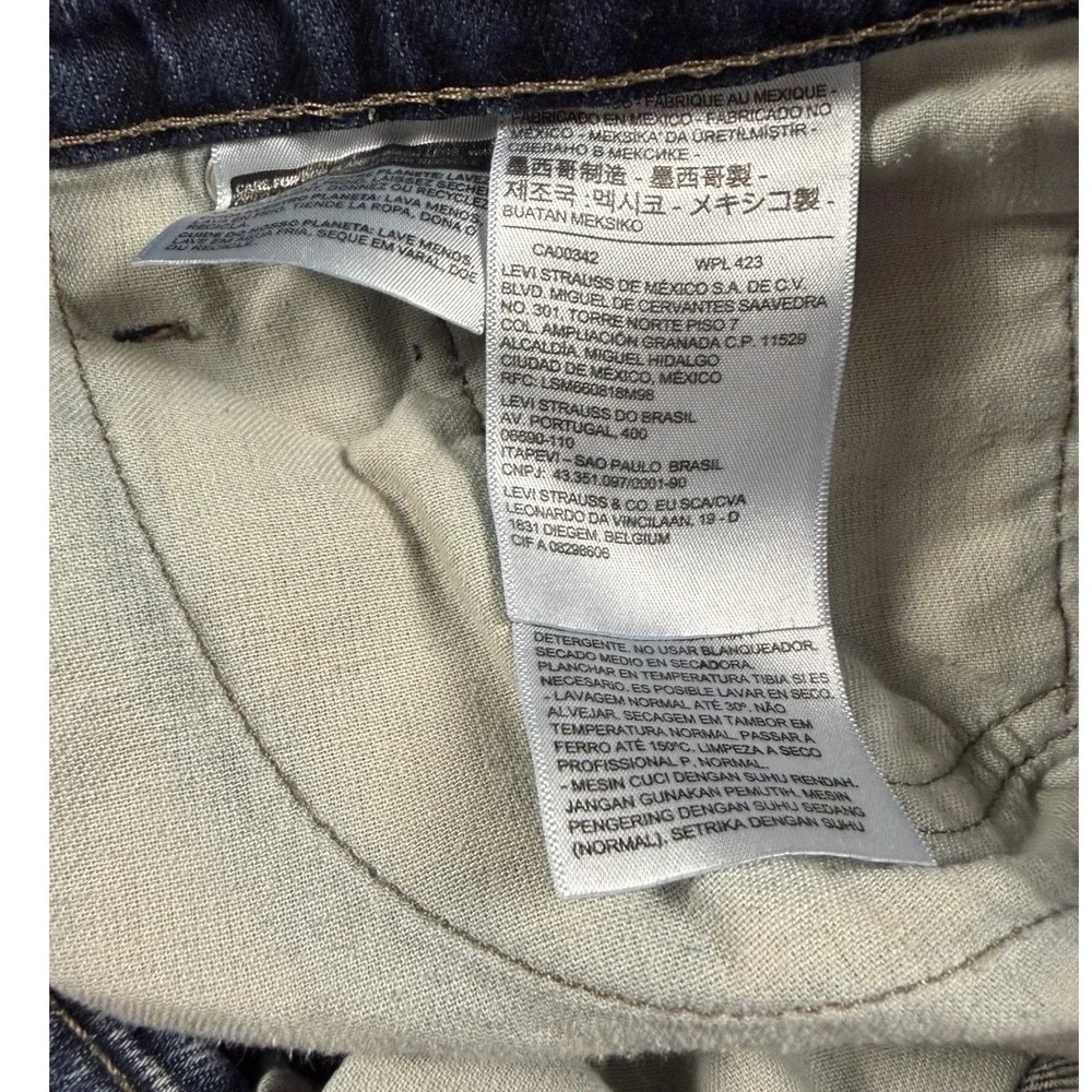 Levi's 511 Slim Fit Mens Jeans Dark Wash Blue‎ Denim 32x30 Slim Straight Pants